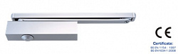 Доводчик FARGO F92B EN2-4, со скользящим каналом, BC, технология Cam Action,  цвет - белый