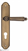 Дверная ручка на планке Fratelli Cattini "TORCELLO" CYL PL257-BY матовая бронза