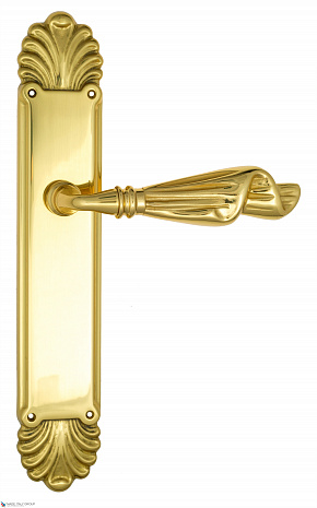 Дверная ручка Venezia "OPERA" на планке PL87 золото 24K