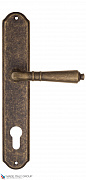 Дверная ручка на планке Fratelli Cattini "TOSCANA" CYL PL02-BA античная бронза