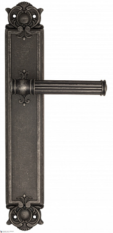 Дверная ручка Venezia "IMPERO" на планке PL97 античное серебро