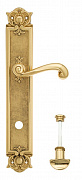 Дверная ручка Venezia "CARNEVALE" WC-2 на планке PL97 полированная латунь