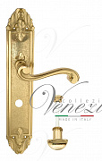 Дверная ручка Venezia "VIVALDI" WC-2 на планке PL90 полированная латунь