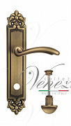 Дверная ручка Venezia "VERSALE" WC-2 на планке PL96 матовая бронза