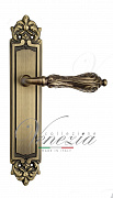 Дверная ручка Venezia "MONTE CRISTO" на планке PL96 матовая бронза