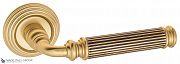 Дверная ручка Venezia "MOSCA" D8 французское золото + коричневый