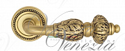 Дверная ручка Venezia "LUCRECIA" D3 французское золото + коричневый