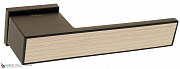 Дверная ручка на прямоугольном основании Fratelli Cattini "COSMO NATURA SOLE" 6-NM матовый черный