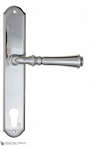 Дверная ручка на планке Fratelli Cattini "GRACIA" CYL PL02-CR полированный хром