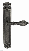 Дверная ручка Venezia "ANAFESTO" на планке PL97 античное серебро