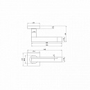 Ручка DL Звездная линия Pulsar M206 SCB/OC (матированный/полированный хром) A=35-55мм
