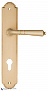 Дверная ручка на планке Fratelli Cattini "TOSCANA" CYL PL257-BS матовая латунь