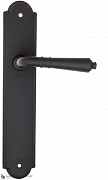 Дверная ручка на планке Fratelli Cattini "TOSCANA" PL257-NM матовый черный