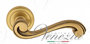 Дверная ручка Venezia "VIVALDI" D1 французское золото + коричневый