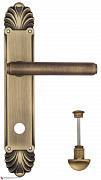 Дверная ручка Venezia "EXA" WC-2 на планке PL87 матовая бронза