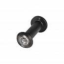 Глазок Fuaro (Фуаро) дверной, оптика пластик DV 3/90-50/Z BL-24 черный (B2B)