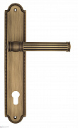 Дверная ручка Venezia "IMPERO" CYL на планке PL98 матовая бронза