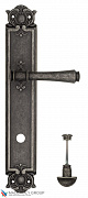 Дверная ручка Venezia "CALLISTO" WC-2 на планке PL97 античное серебро