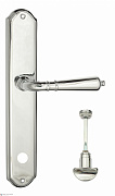 Дверная ручка Venezia "VIGNOLE" WC-2 на планке PL02 полированный хром