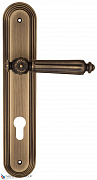 Дверная ручка на планке Fratelli Cattini "TORCELLO" CYL PL288-BY матовая бронза