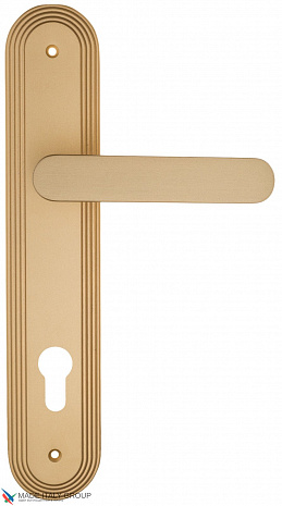 Дверная ручка на планке Fratelli Cattini "PIPPA" CYL PL288-BS матовая латунь