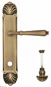 Дверная ручка Venezia "CLASSIC" WC-4 на планке PL87 матовая бронза