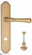 Дверная ручка на планке Fratelli Cattini "GRACIA" WC-2 PL257-BS матовая латунь