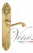 Дверная ручка Venezia "VIVALDI" на планке PL90 полированная латунь