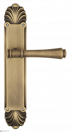 Дверная ручка Venezia "CALLISTO" на планке PL87 матовая бронза