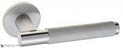 Дверная ручка на круглом основании Fratelli Cattini "UNA X" 7FS-CS матовый хром