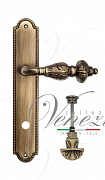 Дверная ручка Venezia "LUCRECIA" WC-4 на планке PL98 матовая бронза