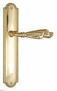 Дверная ручка Venezia "OPERA" CYL на планке PL98 полированная латунь