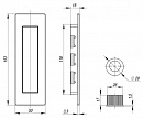 Ручка для раздвижных дверей SH010 URB BPVD-77 Вороненый никель