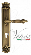 Дверная ручка Venezia "OLIMPO" CYL на планке PL97 матовая бронза