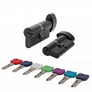 Цилиндровый Punto (Пунто) механизм MaxPro7002Knob70mm(30+10+30) BL черный 7key с вертушкой