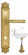 Дверная ручка Venezia "MOSCA" WC-4 на планке PL97 полированная латунь