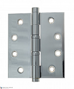 Дверная петля универсальная латунная с плоским колпачком Venezia CRS009 102x76x3 полированный хром