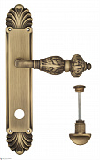 Дверная ручка Venezia "LUCRECIA" WC-2 на планке PL87 матовая бронза