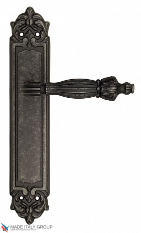 Дверная ручка Venezia "OLIMPO" на планке PL96 античное серебро