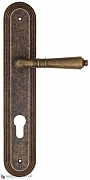 Дверная ручка на планке Fratelli Cattini "TOSCANA" CYL PL288-BA античная бронза