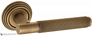 Дверная ручка на круглом основании Fratelli Cattini "UNA X" D8-BY матовая бронза