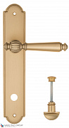 Дверная ручка на планке Fratelli Cattini "MARANI" WC-2 PL257-BS матовая латунь