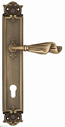 Дверная ручка Venezia "OPERA" CYL на планке PL97 матовая бронза