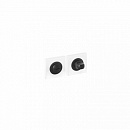 Поворотная кнопка DL M08/SY Black matt (черная матовая) квадратная розетка, A=35-42мм, шток 5/8мм