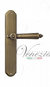 Дверная ручка Venezia "CASTELLO" на планке PL02 матовая бронза