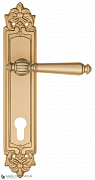 Дверная ручка на планке Fratelli Cattini "MARANI" CYL PL96-BS матовая латунь