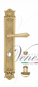 Дверная ручка Venezia "VIGNOLE" WC-2 на планке PL97 полированная латунь