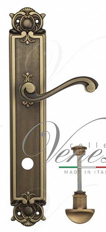 Дверная ручка Venezia "VIVALDI" WC-2 на планке PL97 матовая бронза