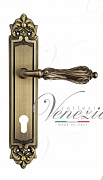 Дверная ручка Venezia "MONTE CRISTO" CYL на планке PL96 матовая бронза