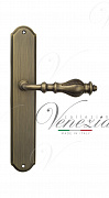 Дверная ручка Venezia "GIFESTION" на планке PL02 матовая бронза